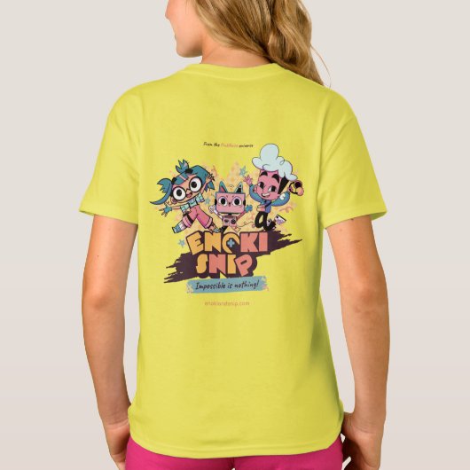 Snip de Enoki&Snip Tシャツ (裏面)