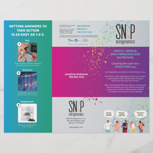 SNiP DIY三折フライヤー チラシ (正面)