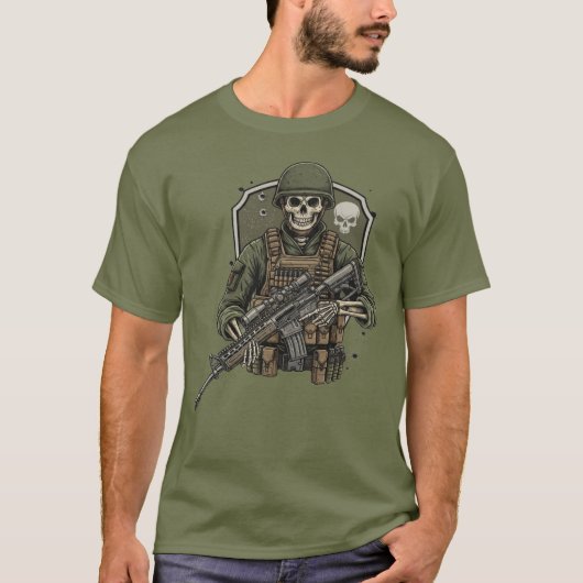Sniper Skeleton Tシャツ (正面)