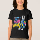 Snippy Scissors | かわいい学校用クラフトマスコット トライブレンドＴシャツ (正面)
