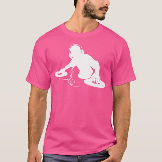 Snirt Dj With Motif DjテクノハウスEdm Music Tシャツ (正面)