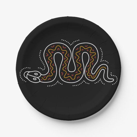 Snkaeの点々のあるなデザイン ペーパープレート (正面)