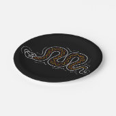 Snkaeの点々のあるなデザイン ペーパープレート (アングル)