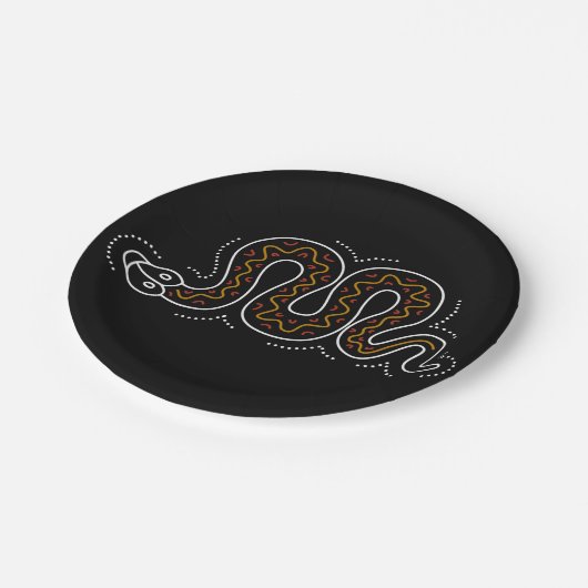 Snkaeの点々のあるなデザイン ペーパープレート (アングル)