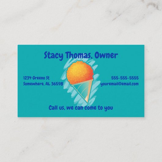 Snoカラフル Cone 名刺 (裏面)