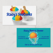 Snoカラフル Cone 名刺 (正面/裏面)