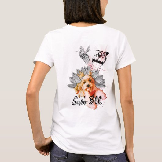 「Snob-BEE ドッグ-turrr」パロディTシャツ Tシャツ (裏面)