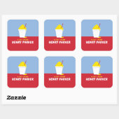 SNOBALL （赤） スクエアシール (シート)