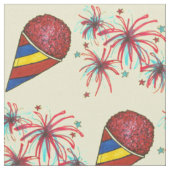 Snocone Fireworks USA 7月4日Snoball ファブリック (クローズアップ)