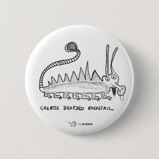 Snodのラット: より素晴らしい髭があるRacketail 缶バッジ