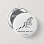 Snodのラット: 白鳥の臀部の排便 缶バッジ (正面&裏面)