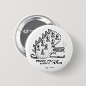 Snodのラット: 言われたHoodle Popperを蒸気を発すること 缶バッジ (正面&裏面)