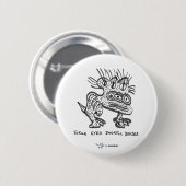 Snodのラット: 3注目されたSnortel Doozer 缶バッジ (正面&裏面)