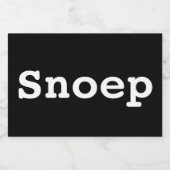Snoeppot labels | opbergpotten フードラベル (シングルラベル)