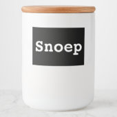 Snoeppot labels | opbergpotten フードラベル (正面)