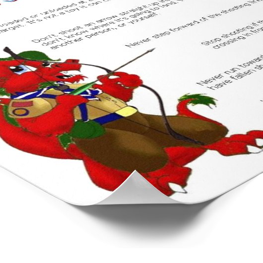 Snogard's Safety Tips for Archery ポスター (角)