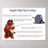 Snogard's Safety Tips for Archery ポスター (正面)