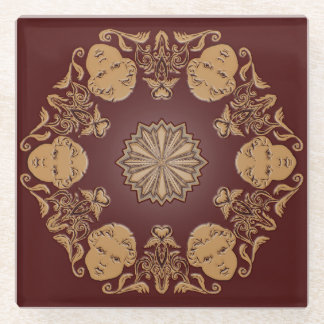 Snoiwflakeガラスのコースター ガラスコースター