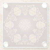 Snoiwflakeガラスのコースター ガラスコースター (裏面)