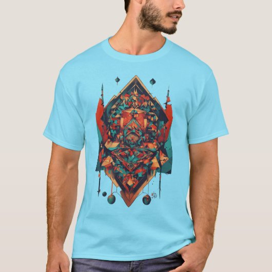 SNOKXINKの抽象芸術アイコン – Avant-Garde Art Tシャツ (正面)