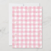 Snonwflakes Clothesline Merry Little Baby Shower 招待状 (裏面)