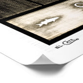 SnookヴィンテージB&Wポスター、プリント、フレーム ポスター (角)