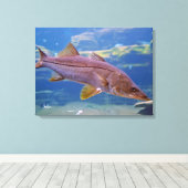 Snook Fish Canvas Print キャンバスプリント (インサイチュ (ウッドフロア))