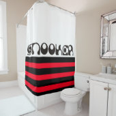 SNOOKERモダンフォント+アイディア シャワーカーテン (インサイチュ)