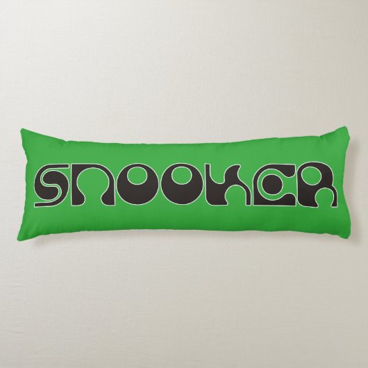 SNOOKERモダンフォント+アイディア ボディピロー (正面)