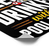 Snooker Beer Drinker With Pool Problem Pool Player ポスター (角)