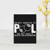 Snooker Billiards Table Shot Cue Stick Chalk Rack  カード (黄色い花)