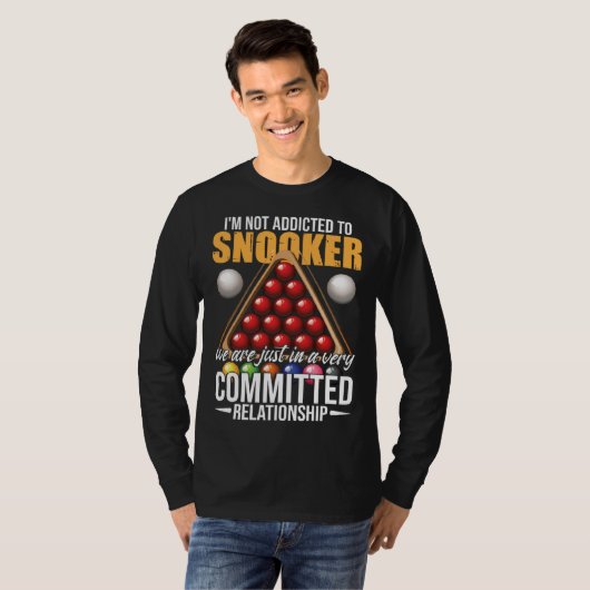 Snooker Humor Snooker Player Tシャツ (正面フル)
