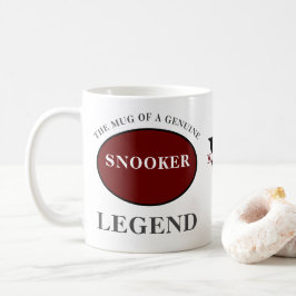 Snooker Legend Monogram名前の追加誕生日 コーヒーマグカップ