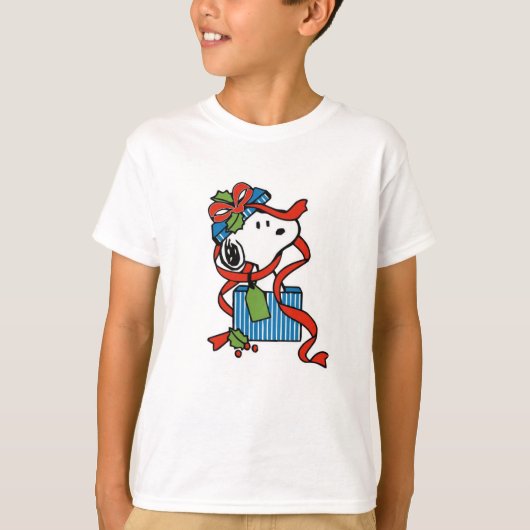 snoopy christmas present tシャツ (正面)