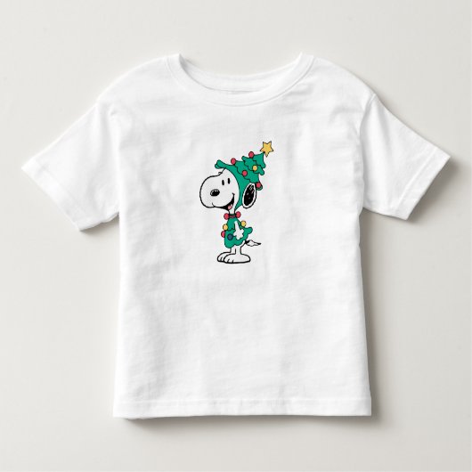 snoopy christmas trees  トドラーTシャツ (正面)
