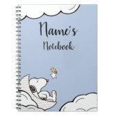 Snoopy Note Book Name Title ノートブック (正面)