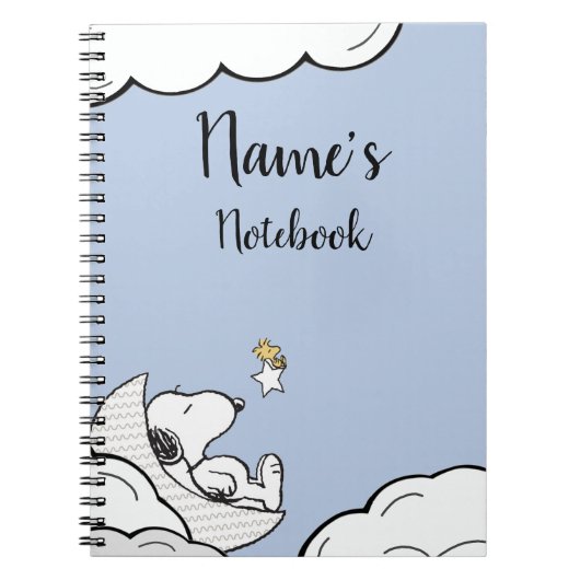 Snoopy Note Book Name Title ノートブック (正面)