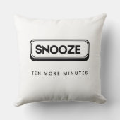Snooze | ちょっとだけもう寝るね スロー枕 クッション (裏面)