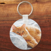 Snoozing Kitten Keychain キーホルダー (正面)