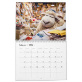 Snoozy Sheep – 2026 Nap-Time Calendar カレンダー (2月 2026)