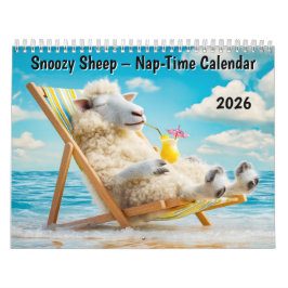 Snoozy Sheep – 2026 Nap-Time Calendar カレンダー