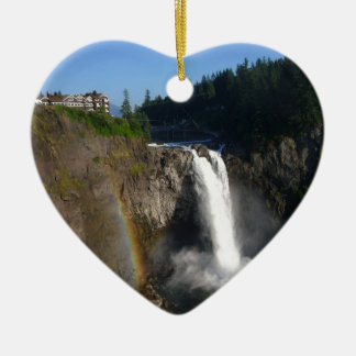 Snoqualmieはワシントン州下ります セラミックオーナメント