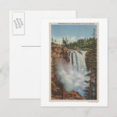 Snoqualmie滝, WA – トップの滝の表示 ポストカード (正面/裏面)