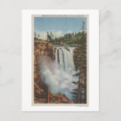 Snoqualmie滝, WA – トップの滝の表示 ポストカード (正面)