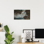 Snoqualmie滝, WA – 下部の滝の表示 ポスター (ホームオフィス)