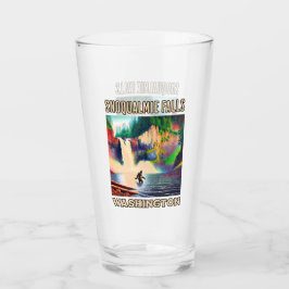 Snoqualmie Fallsワシントンシャツサスカッチ タンブラーグラス
