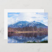 Snoqualmie lake reflection ポストカード (正面/裏面)