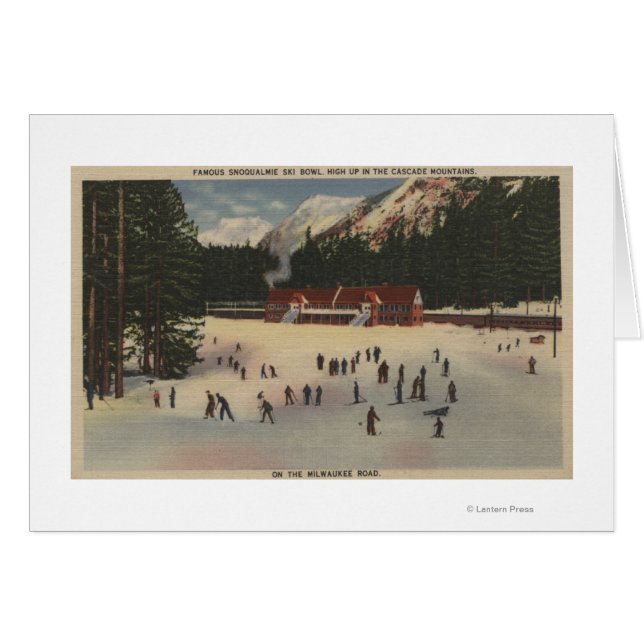 Snoqualmie Ski Area, WA – スキーの景色 (正面横)