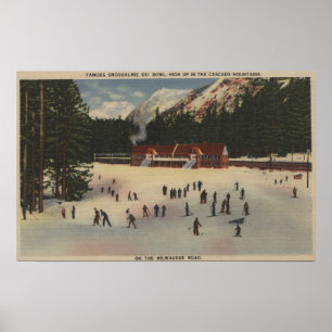 Snoqualmie Ski Area, WA – スキーの景色 ポスター