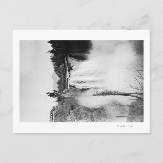 Snoqualmie, WA -秋&ロッジ写真 ポストカード (正面)